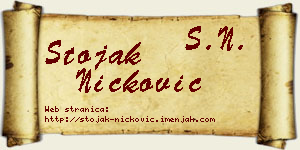 Stojak Ničković vizit kartica